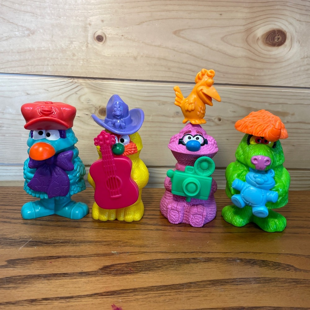Lot Of 4 Vintage 1994 Muppet Workshop Toys Jim Henson 90s Happy Meal Toys